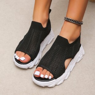 Damen Sportliche Sneakers mit atmungsaktivem Mesh-Obermaterial EB
