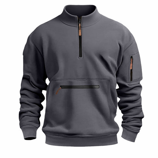 Herren funktionale Sweatshirt mit Reißverschluss EB