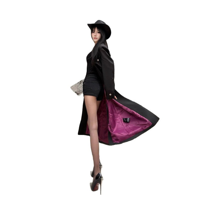 Damen Elegante Lack-Pumps mit spitzer Spitze, Stiletto-Absatz und dekorativem Fersenriemen EB