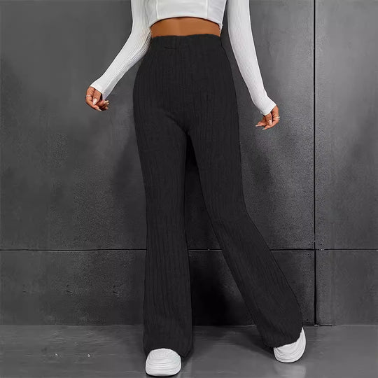 Damen Schlag-Rippstrick-Hosen EB