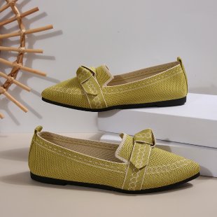Damen Komfortable Ballerinas mit verspieltem Schleifenakzent EB