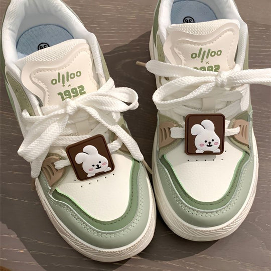 Damen Verspielte Sneaker mit einzigartigem Design und komfortabler Sohle EB