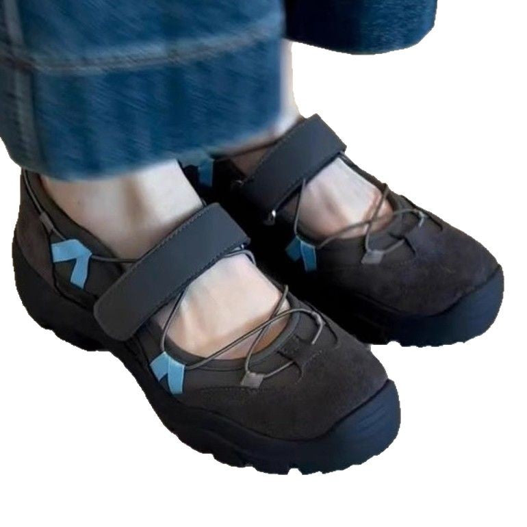 Damen Alltagsschuhe mit praktischem Klettverschluss und robustem Profil EB