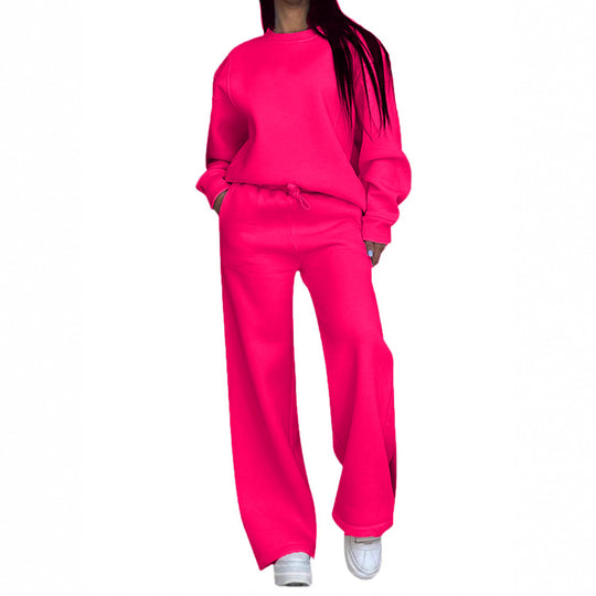 Damen nan lässiges Oversize Sweatshirt und weite Jogginghose Set EB