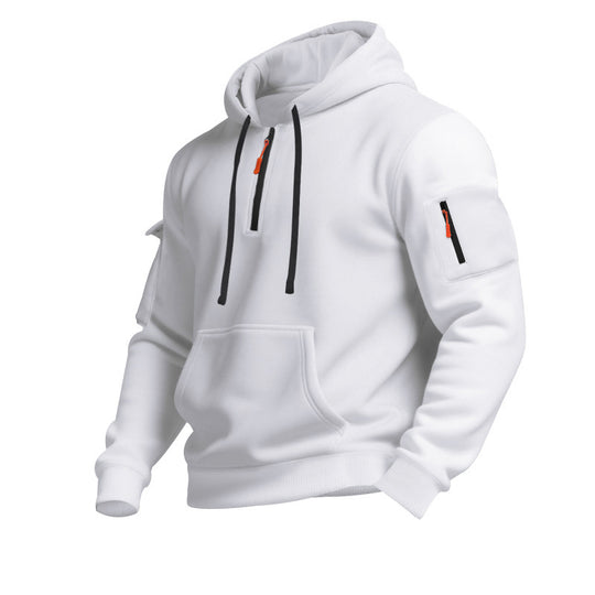 Herren Kapuzensweater mit Reißverschluss und praktischen Seitentaschen EB
