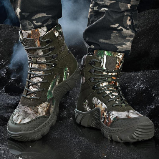 Herren Camouflage Wanderschuhe mit funktionalem Design und rutschfester Sohle EB