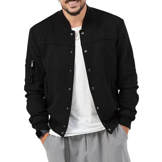 Herren Sportive Bomberjacke mit praktischen Taschen und elastischen Bündchen EB