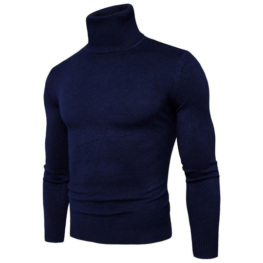 Herren nan figurbetonter Rollkragenpullover aus Feinstrick mit elastischer Passform EB