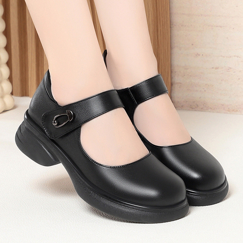 Damen Mary Jane Schuhe mit anatomischer Sohle und elegantem Riemen EB