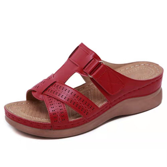 Damen Komfortable Fußbett-Sandalen mit verstellbarem Riemen EB