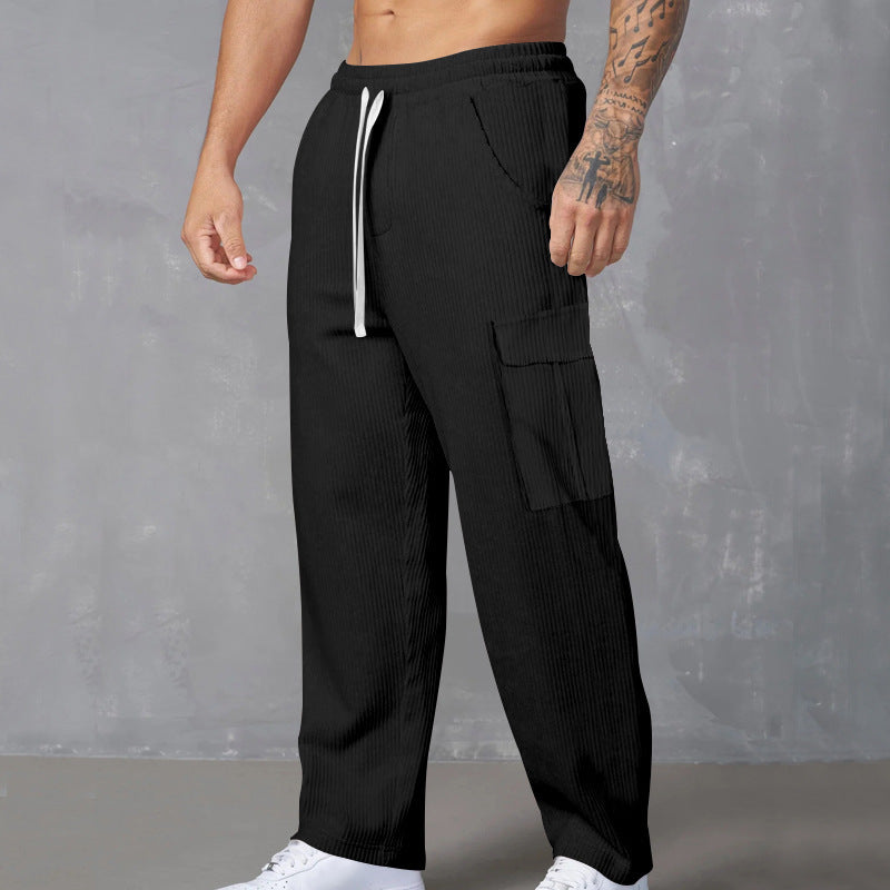 Herren Cargo-Jogginghose mit praktischen Seitentaschen und elastischem Bund EB