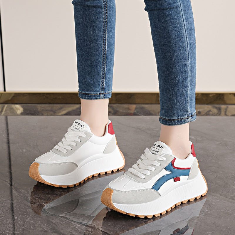 Damen modische Sneakers mit dämpfender Laufsohle und atmungsaktivem Obermaterial EB