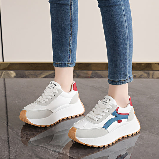 Damen modische Sneakers mit dämpfender Laufsohle und atmungsaktivem Obermaterial EB