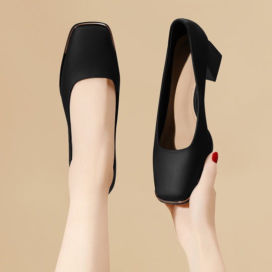 Damen Elegante und bequeme Blockabsatz-Schuhe EB