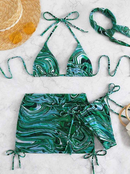 Damen Bikini-Set mit verspieltem Schnitt und modischen Akzenten EB