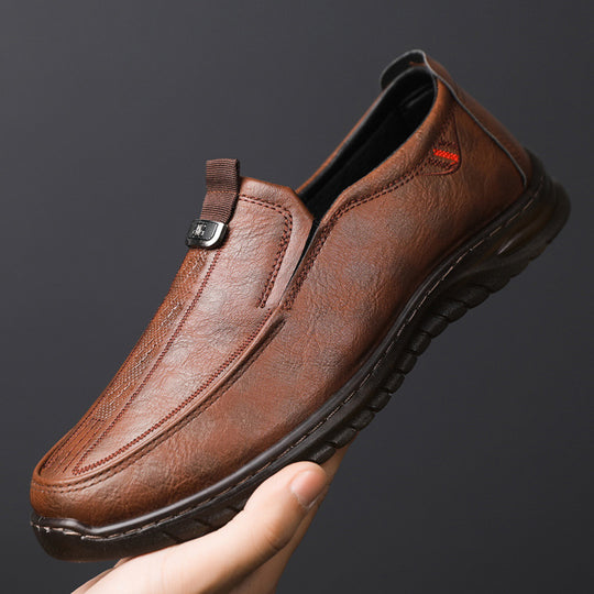 Damen elegante und bequeme Slipper aus Leder EB