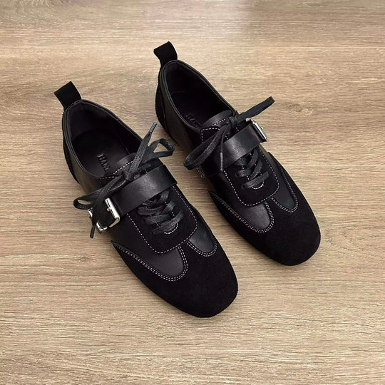 Damen modische Schnürschuhe mit dekorativem Element und hochwertiger Verarbeitung EB