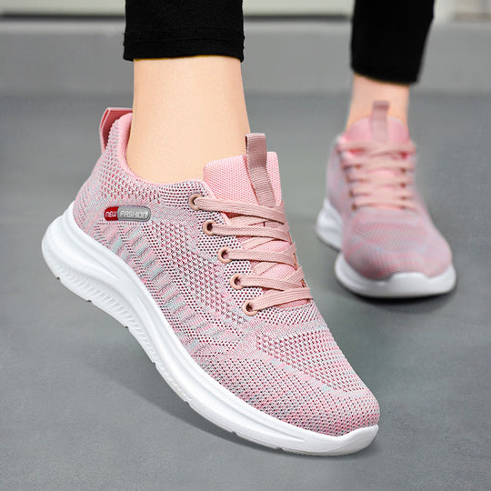 Damen Sportliche Lauf-Sneaker mit atmungsaktivem Mesh-Obermaterial und elastischer Sohle EB
