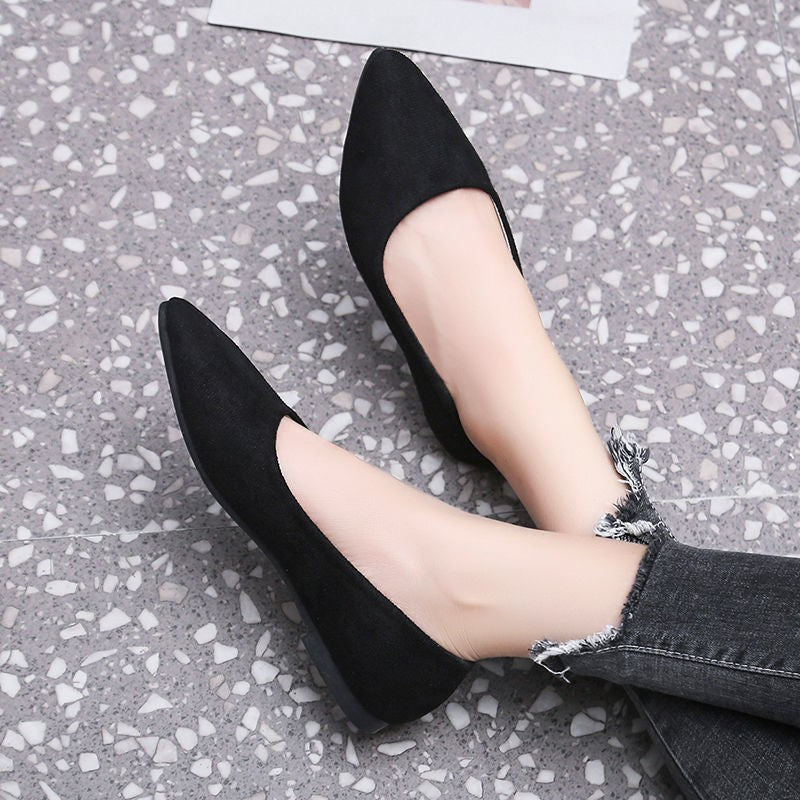 Damen Elegante Ballerinas mit spitzem Design und weicher Polsterung EB