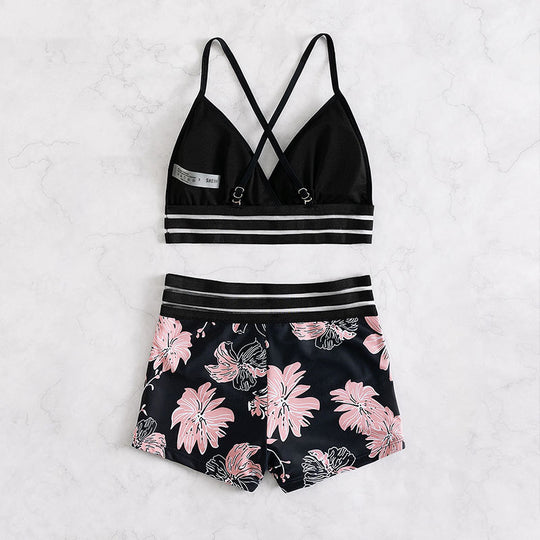 Damen Hochwertiger Bikini mit floralem Muster EB