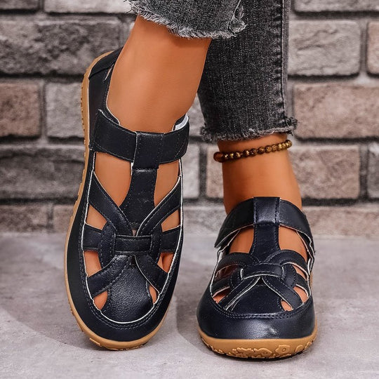 Damen Komfortable Freizeitschuhe mit verstellbarem Riemen EB