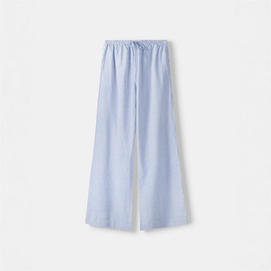 Damen Luftige Palazzo-Hose mit gemustertem Design EB