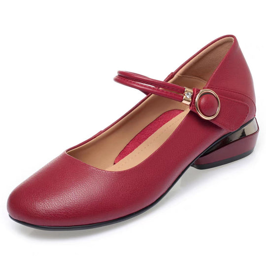 Damen Ballerinas mit elegantem Riemen EB