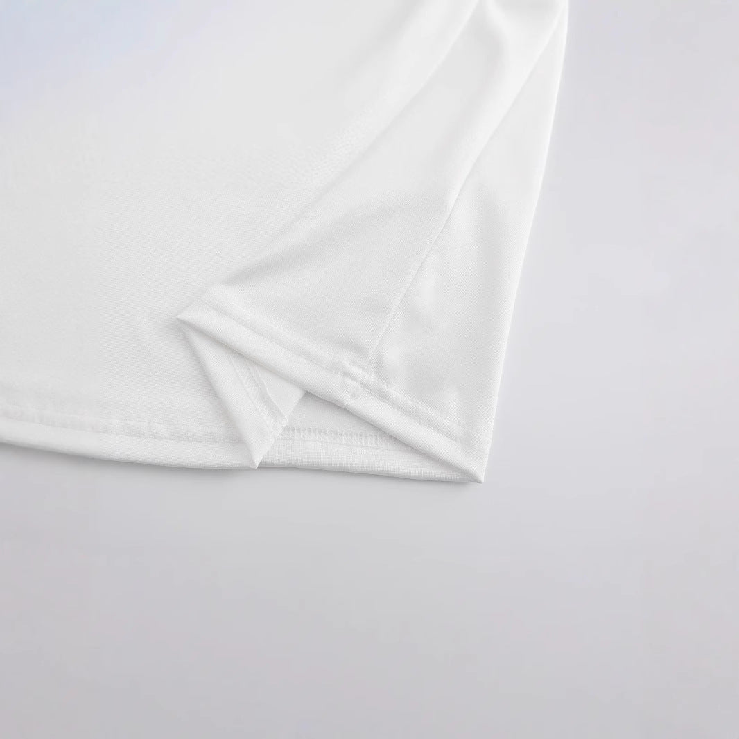 Damen Crop-Shirt mit kreativem Cowboy-Statement EB