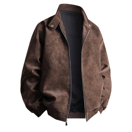 Herren modische Übergangsjacke im lässigen Stil mit praktischen Taschen EB