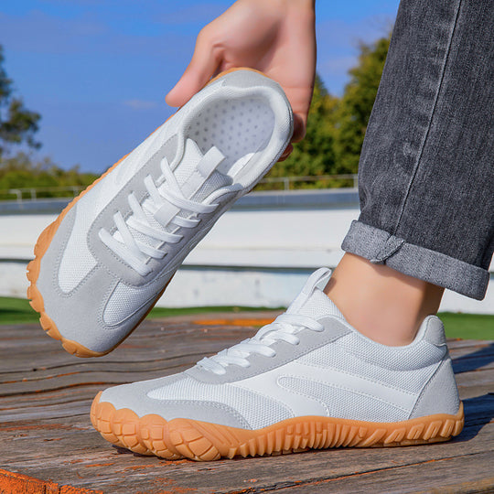 Unisex atmungsaktive Mesh-Sneaker mit Wildleder-Overlays, flexibler Profilsohle und ergonomischem Fußbett EB