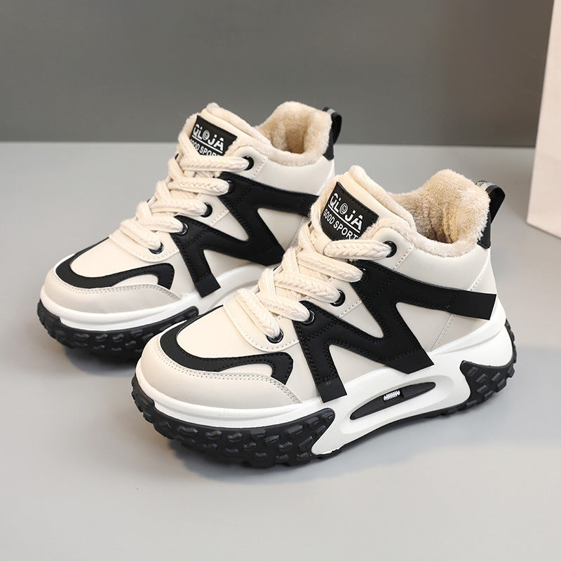 Damen Winter Sneaker mit atmungsaktivem Innenfutter und rutschfester Profilsohle EB