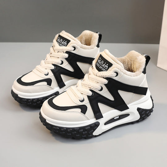 Damen Winter Sneaker mit atmungsaktivem Innenfutter und rutschfester Profilsohle EB