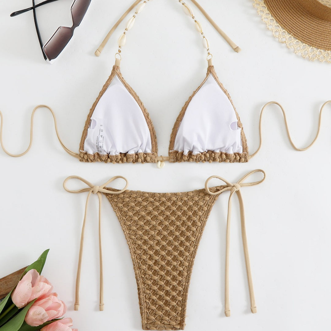 Damen Häkel-Bikini-Set mit eleganten Details EB