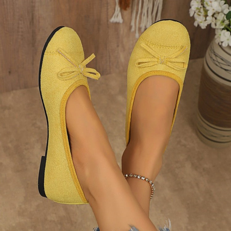 Damen Ballerinas mit zartem Schleifen-Design EB