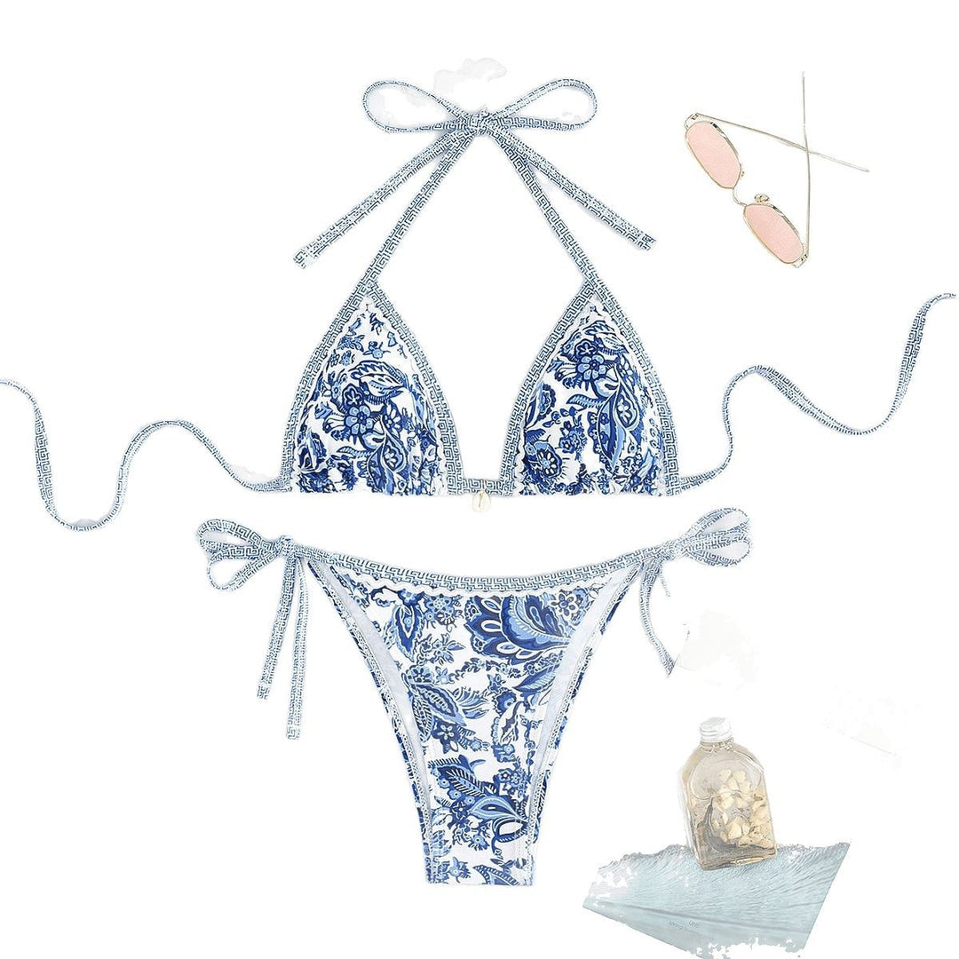 Damen Triangel-Bikini-Set mit floralem Design EB
