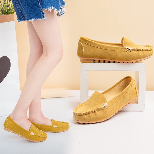 Damen Mokassin Slipper mit flexibler Sohle und modischem Design EB