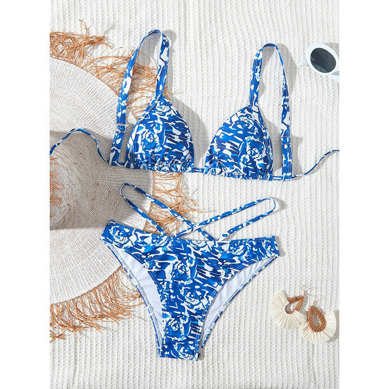 Damen Triangel-Bikini mit gekreuztem Rückenteil EB