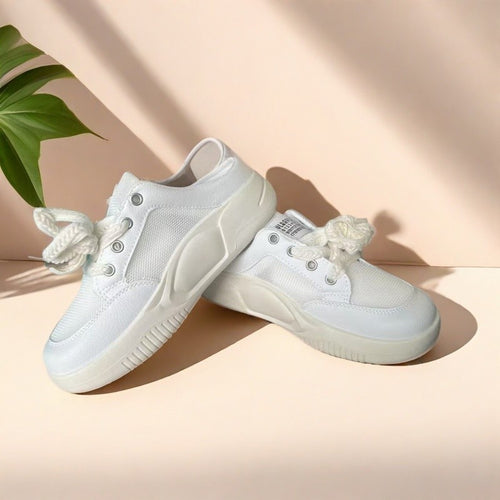 Damen Sportliche Sneaker mit atmungsaktiver Struktur und gepolsterter Dämpfung EB
