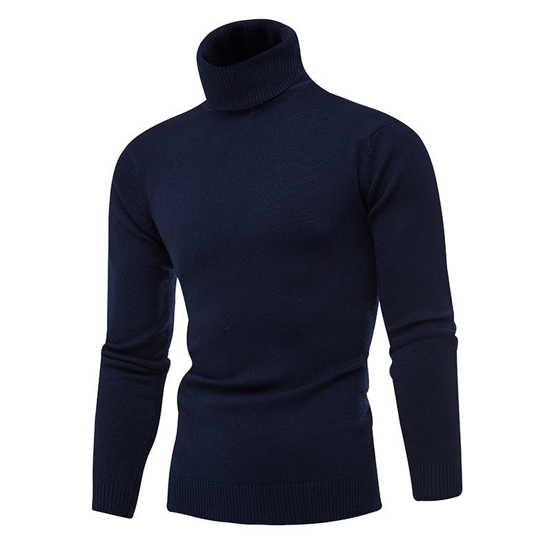 Herren Strickpullover mit hohem Kragen EB