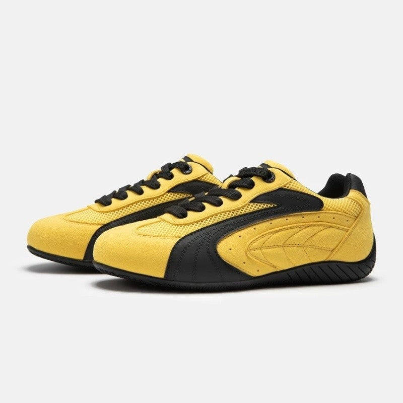 Damen Sportliche Freizeitsneaker mit atmungsaktiven Mesh-Einsätzen und robustem Wildlederoberteil EB