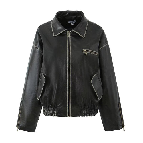 Damen jacke mit modernem Schnitt und praktischen Reißverschlusstaschen EB