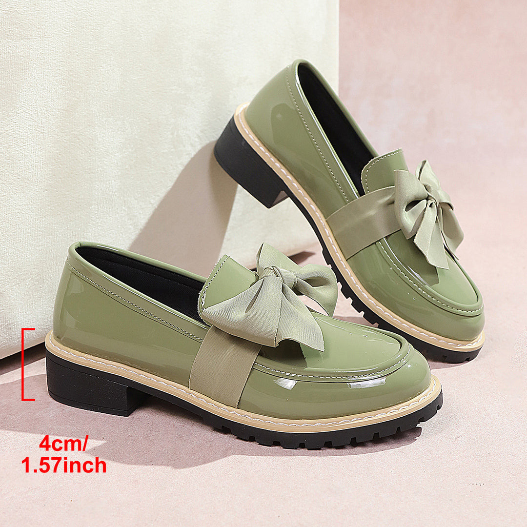 Damen Ballerina-Schuhe mit dekorativen Schleifen und rutschfester Sohle EB