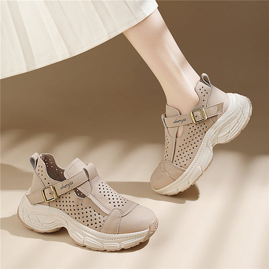 Damen Atmungsaktive Komfort-Sandalen mit verstellbarem Riemen und rutschfester Sohle EB