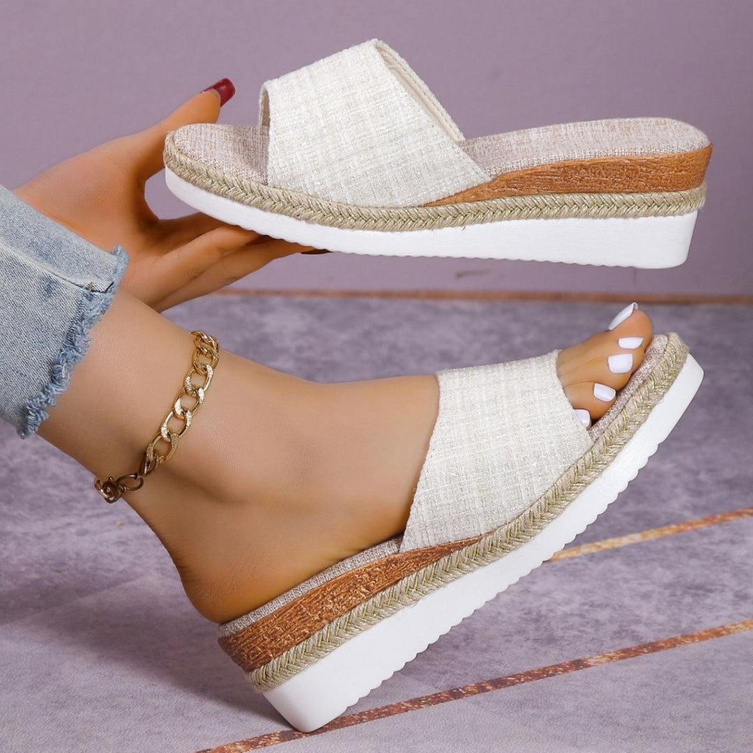 Damen Espadrilles Sandalen im modernen Karomuster EB
