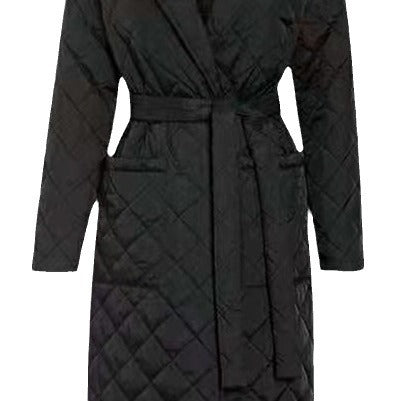 Damen Steppmantel mit eleganter Taillierung und praktischen Taschen EB