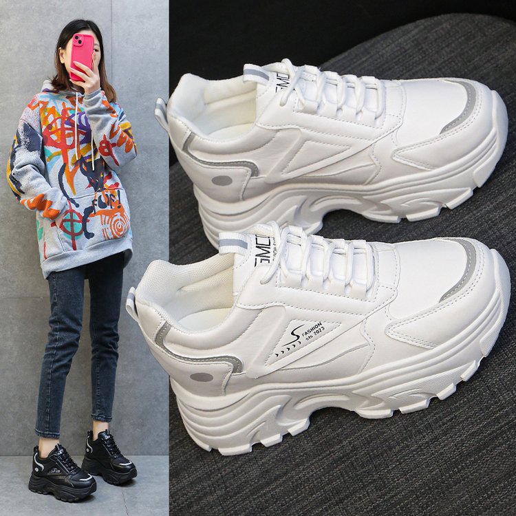 Damen Chunky Sneaker mit stabiler Plattform und atmungsaktivem Obermaterial EB