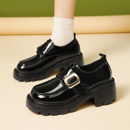 Damen modische Loafers mit eleganter Schnallenverzierung und rutschfester Sohle EB