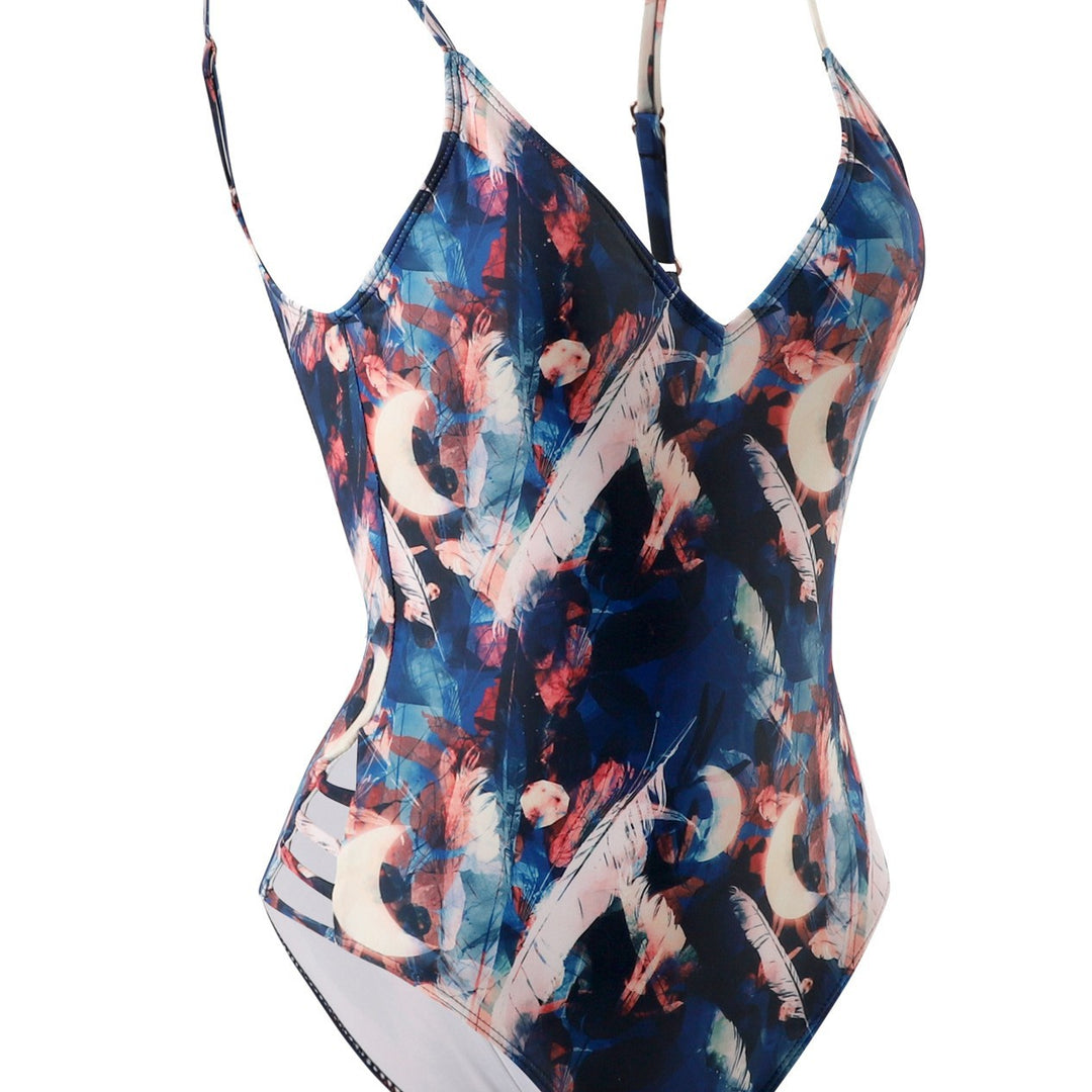 Damen Sportlicher Einteiler-Badeanzug mit hochwertigem Material EB