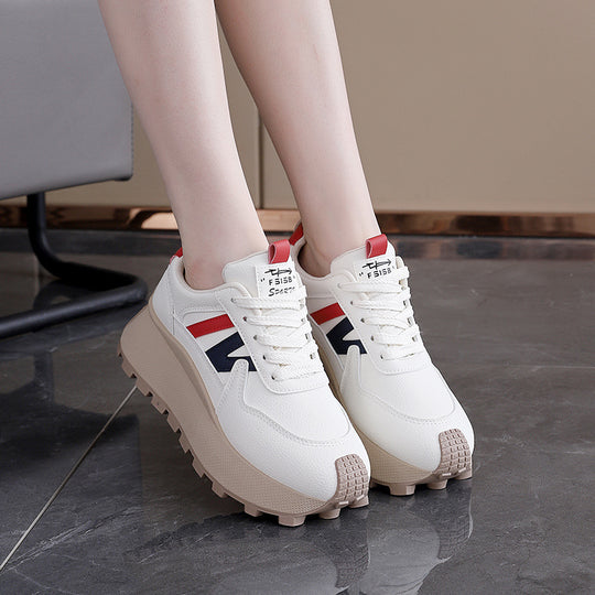 Damen Chunky Sneakers mit eleganter Plateau-Sohle und modischem Design EB