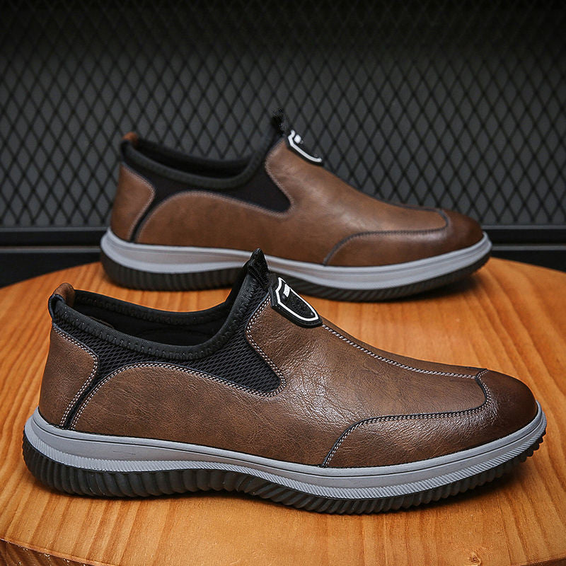 Herren Bequeme Slip-On Freizeitschuhe mit atmungsaktiver Mesh-Einspritzung EB